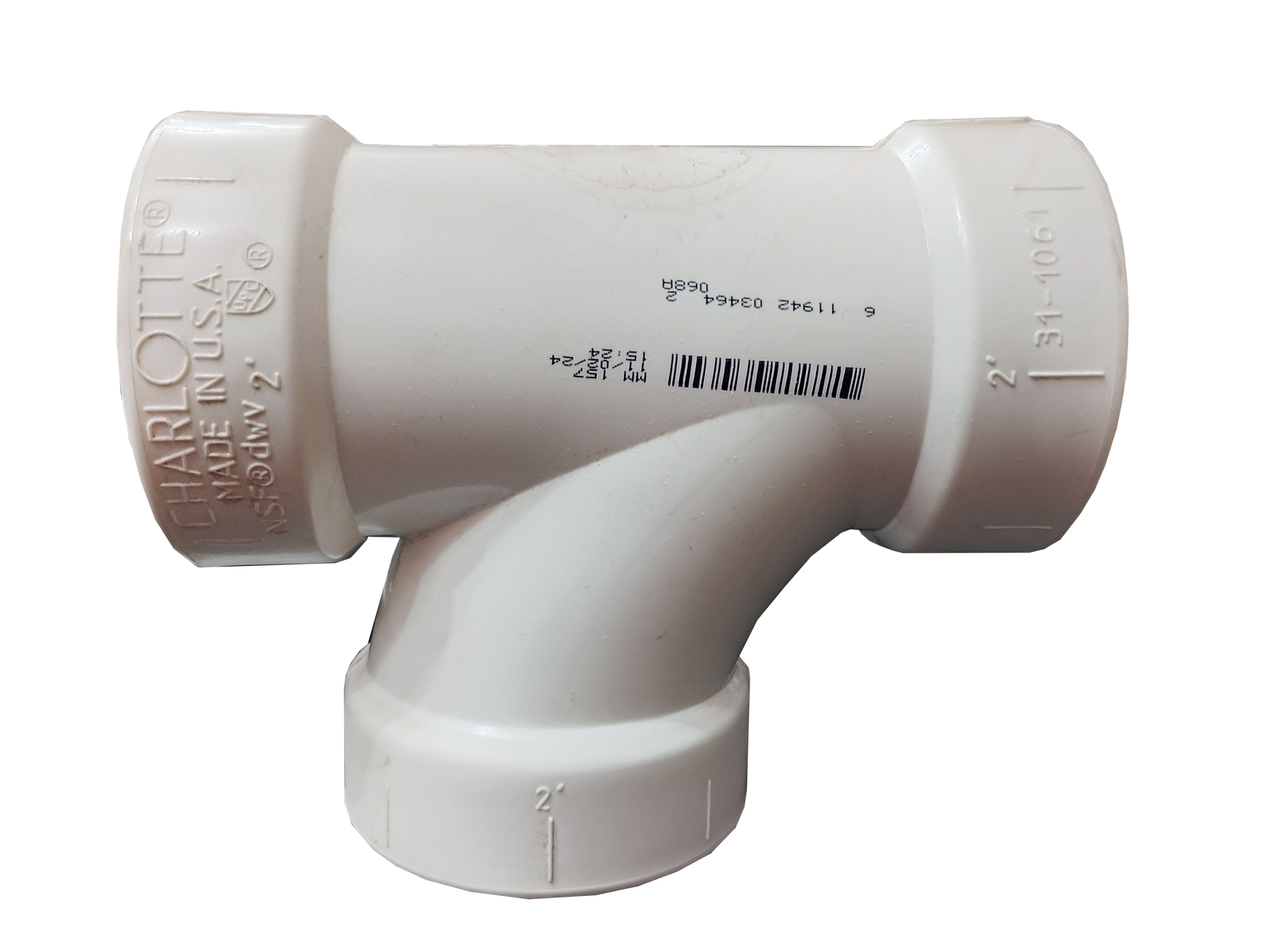 TEE SANITARIA PVC DWV DE 2"